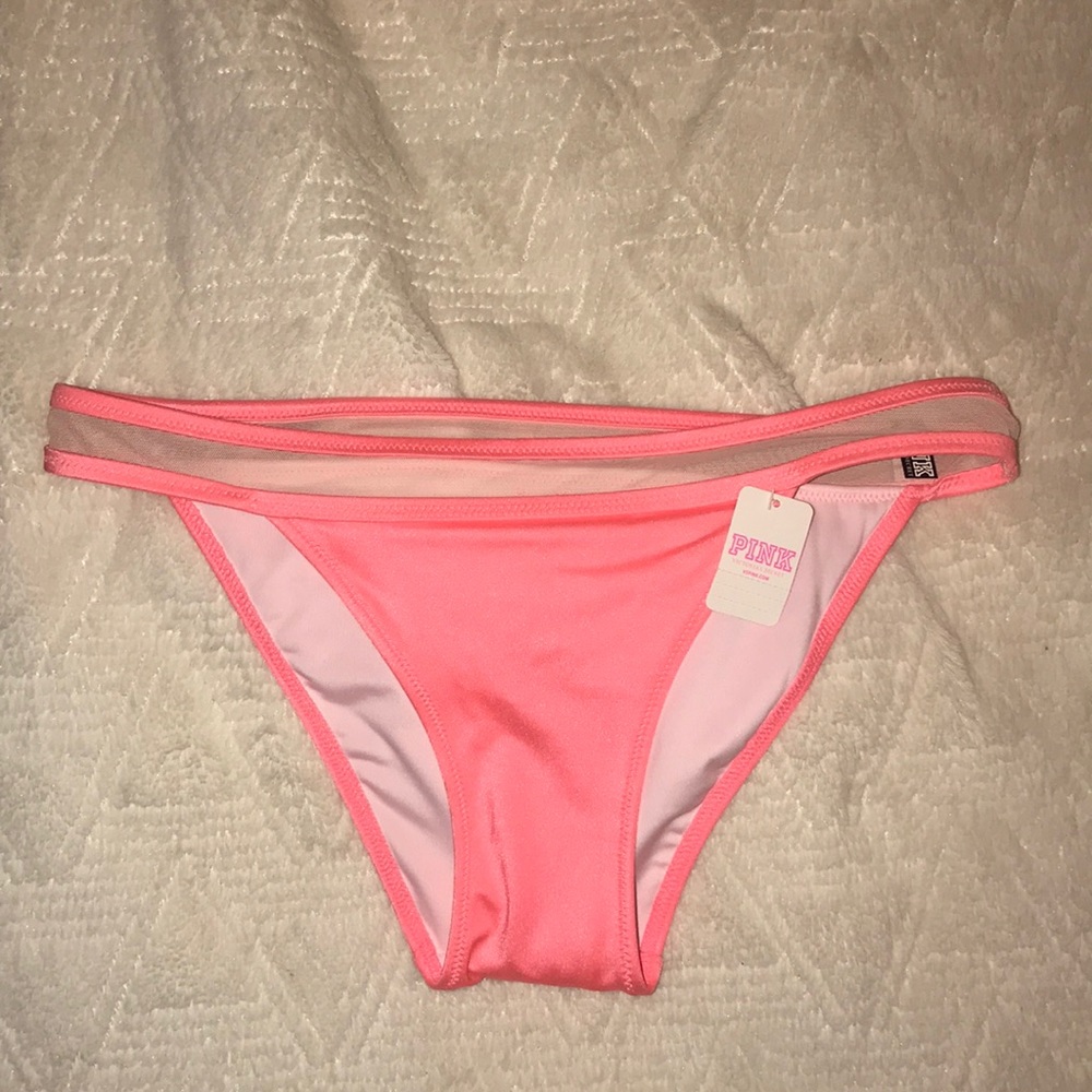 BRAND NEW NEVER WORN - PINK Mesh Bikini Bottoms